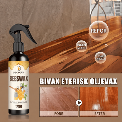 DECKOVA – Naturlig Bivaxspray för Trä och Möbler